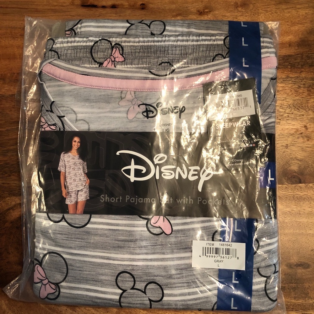 Grey Disney Minnie Mouse Pajamas